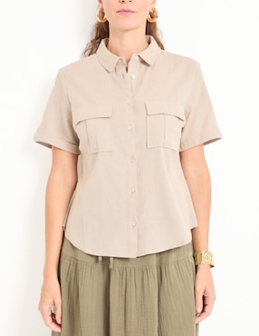 Blusa manga corta para mujer