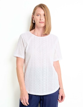 Blusa manga corta para mujer