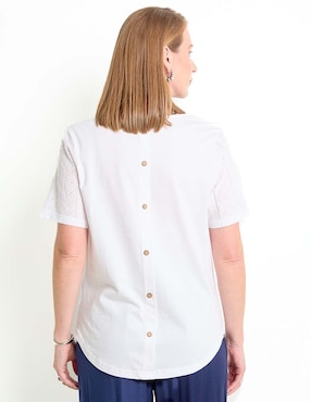Blusa manga corta para mujer