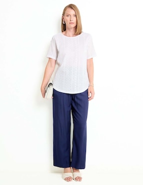 Blusa manga corta para mujer