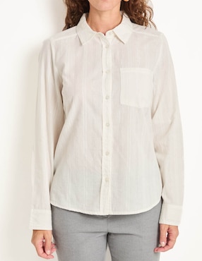 Blusa manga larga para mujer
