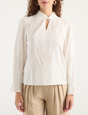 Blusa manga larga para mujer