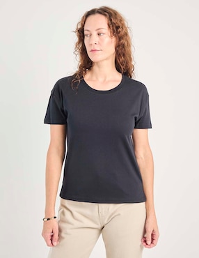 Playera manga corta Weekend cuello redondo para mujer