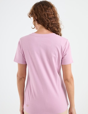 Playera manga corta Disney Dtr cuello redondo para mujer