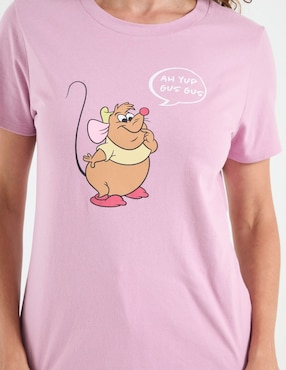 Playera manga corta Disney Dtr cuello redondo para mujer