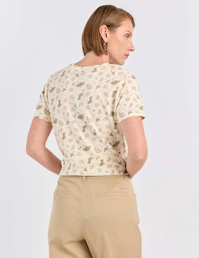 Playera manga corta Disney DTR cuello redondo para mujer
