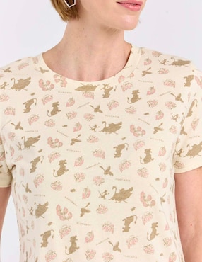 Playera manga corta Disney DTR cuello redondo para mujer