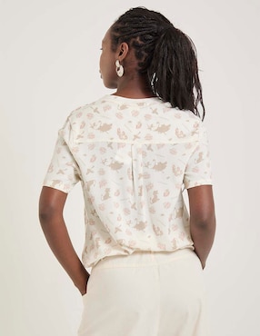 Blusa manga corta para mujer