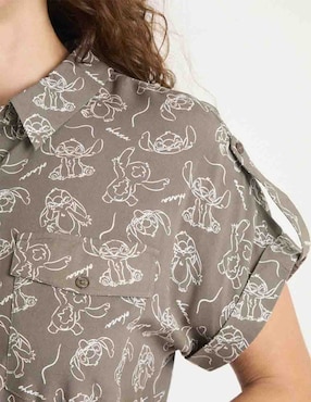 Vestido 3/4 casual Disney Dtr Stitch para mujer