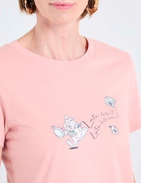 Playera manga corta Disney DTR cuello redondo para mujer