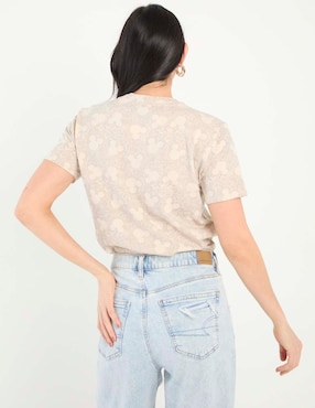 Playera manga corta Disney Dtr cuello redondo para mujer