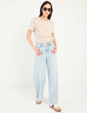 Playera manga corta Disney Dtr cuello redondo para mujer