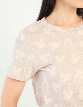 Playera manga corta Disney Dtr cuello redondo para mujer