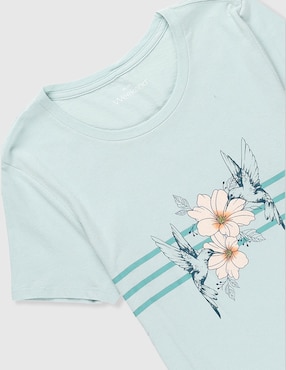 Playera manga corta Weekend cuello redondo para mujer