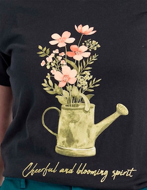 Playera manga corta Weekend cuello redondo para mujer