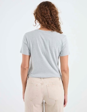Playera manga corta Weekend cuello redondo para mujer