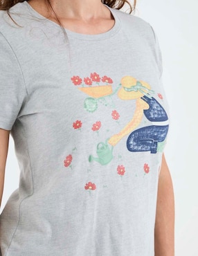 Playera manga corta Weekend cuello redondo para mujer