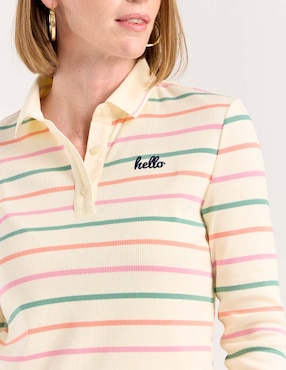 Playera tipo polo Weekend para mujer