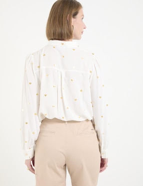 Blusa manga larga para mujer