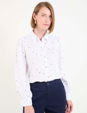 Blusa manga larga para mujer