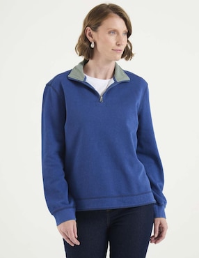 Sudadera con cuello a constraste Weekend para mujer