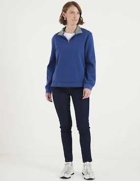 Sudadera con cuello a constraste Weekend para mujer