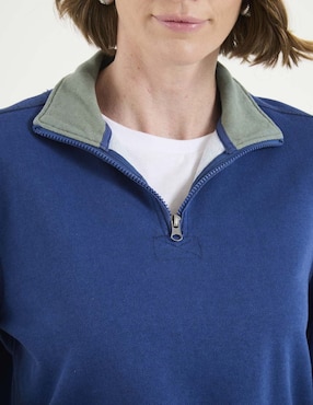 Sudadera con cuello a constraste Weekend para mujer