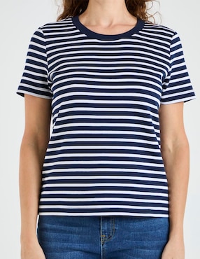 Playera manga corta Weekend cuello redondo para mujer