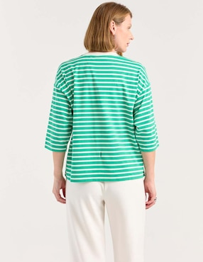 Playera manga 3/4 Weekend cuello redondo para mujer