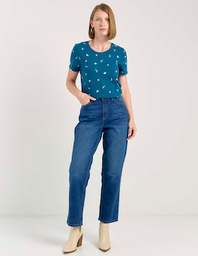 Playera manga corta Weekend cuello redondo para mujer