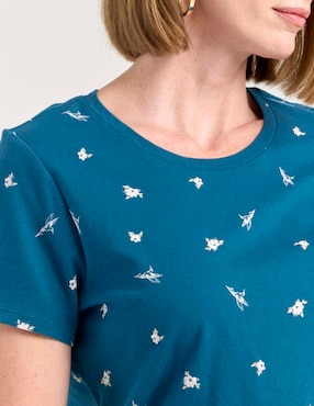 Playera manga corta Weekend cuello redondo para mujer