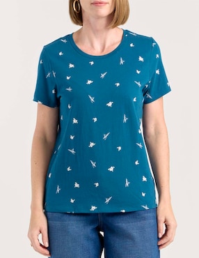 Playera manga corta Weekend cuello redondo para mujer