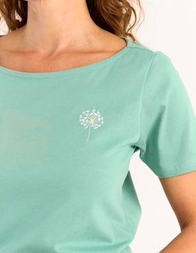 Playera manga corta Weekend cuello redondo para mujer
