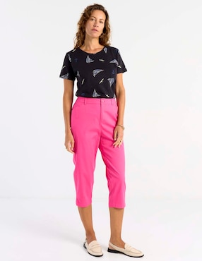 Playera manga corta Weekend cuello redondo para mujer