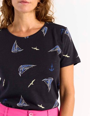 Playera manga corta Weekend cuello redondo para mujer