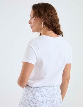 Playera manga corta Weekend cuello redondo para mujer