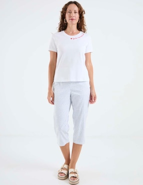 Playera manga corta Weekend cuello redondo para mujer