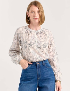 Blusa Weekend manga larga para mujer