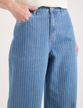 Jeans wide leg Weekend corte cintura para mujer