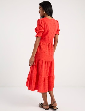 Vestido midi casual Disney DTR Winnie Pooh para mujer