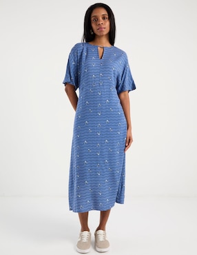Vestido midi casual Disney DTR para mujer