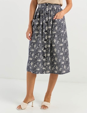 Falda midi Disney Dtr a la cintura