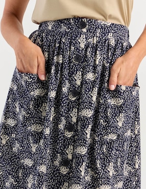 Falda midi Disney Dtr a la cintura