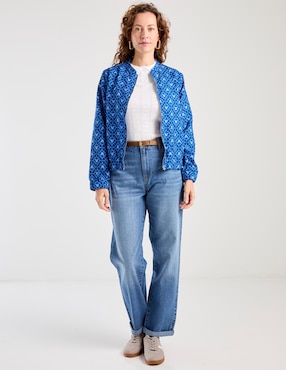 Chamarra casual Disney Dtr Mickey Mouse para mujer