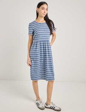 Vestido a la rodilla casual Disney DTR para mujer