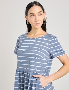 Vestido a la rodilla casual Disney DTR para mujer
