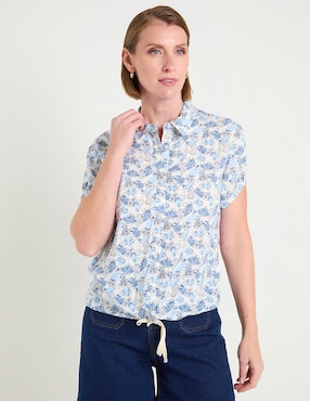 Blusa camisera Disney Dtr manga corta para mujer