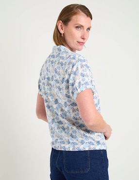 Blusa camisera Disney Dtr manga corta para mujer