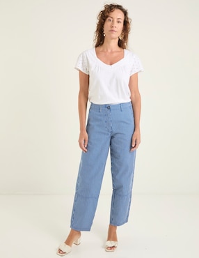 Jeans relaxed straight Weekend para mujer