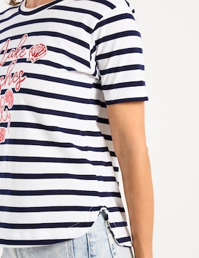 Playera manga corta Weekend cuello redondo para mujer